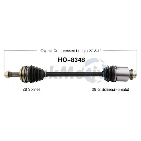 Surtrack Axle Cv Axle Shaft, Ho-8348 HO-8348